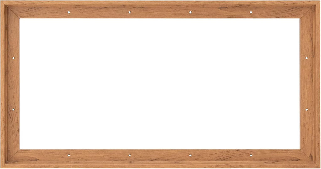 Combo Pack: Floater Frame + inch Stretched Canvas for Painting, 1-3/8' Frame + 3/4' Blank Canvas 12oz Primed 100% Cotton Canvas Fabric (Natural Oak, 20 x 40 inch)