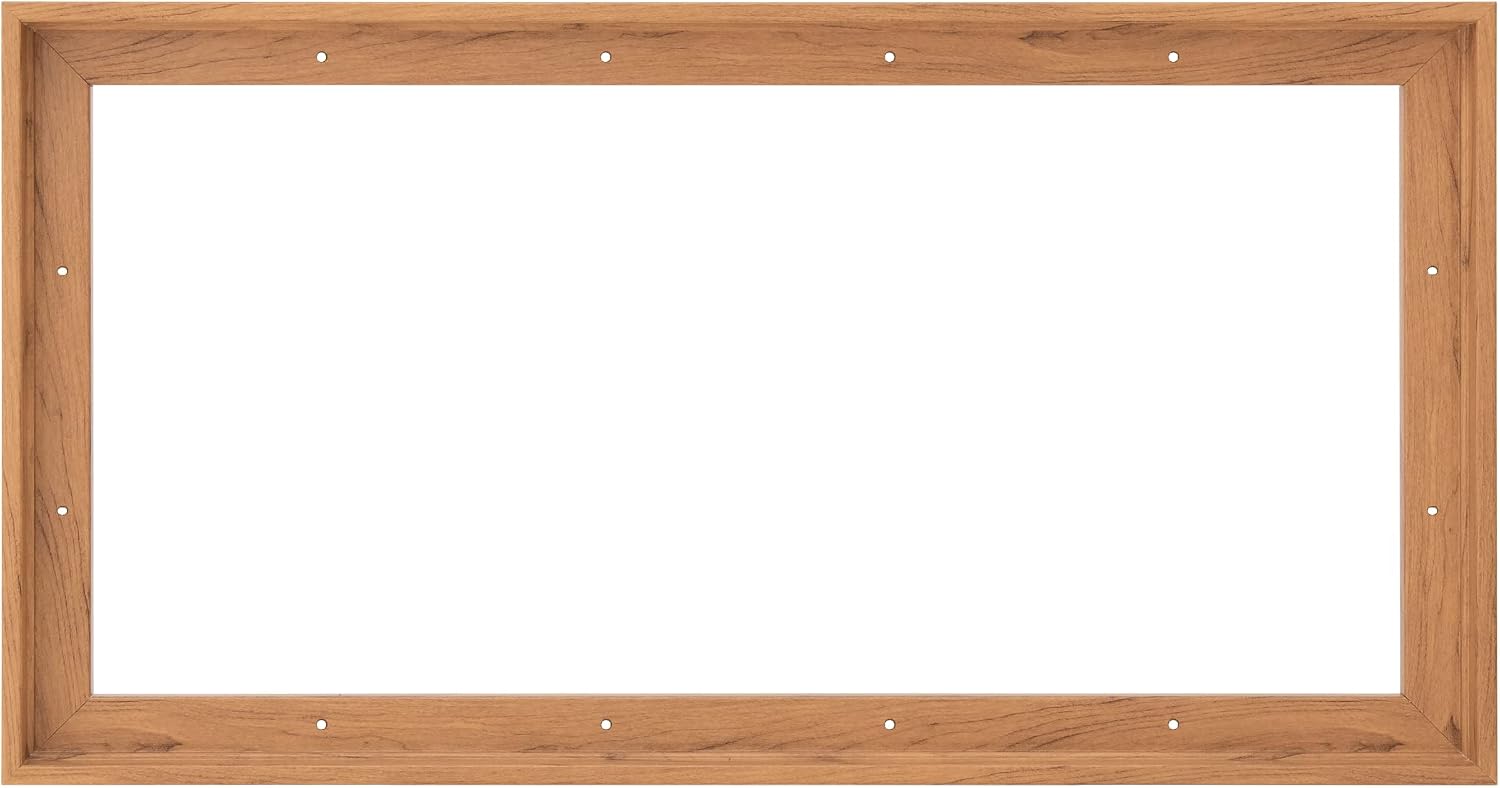 Combo Pack: Floater Frame + inch Stretched Canvas for Painting, 1-3/8' Frame + 3/4' Blank Canvas 12oz Primed 100% Cotton Canvas Fabric (Natural Oak, 20 x 40 inch)