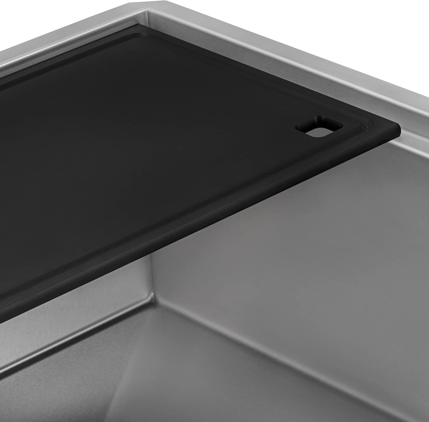 Ruvati Hex Bottom 30-inch Workstation Scratch Resistant Embossed Texture Kitchen Sink Stainless Steel - RVH8630