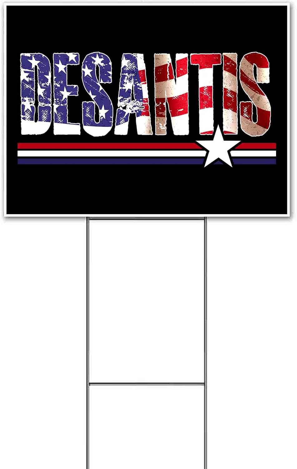 Desantis 2024 (18' x 24') Yard Sign, Quantity Discounts, Multi-Packs, Includes Metal Step Stake, Bandit, New, Advertising, USA | Election, Political, Republican, President, Vote