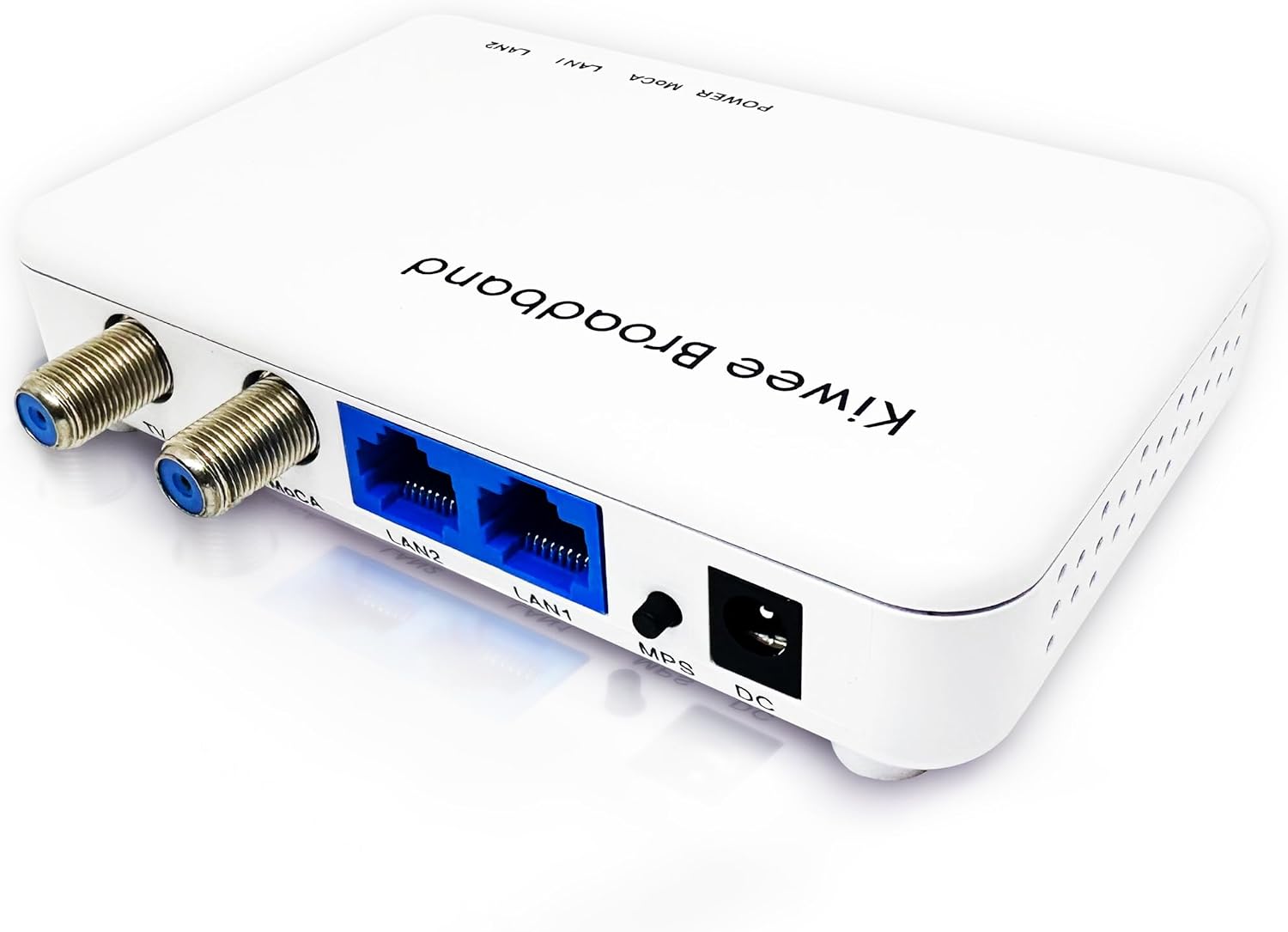 Kiwee Broadband MoCA 2.5 Adapter with Dual 2.5GbE Ports (2-Pack) | High-Speed Ethernet Over Coaxial | 2.5Gbps Wired LAN for Streaming, Gaming, Mesh WiFi | Includes Coax & Ethernet Cables | KB-M3-02
