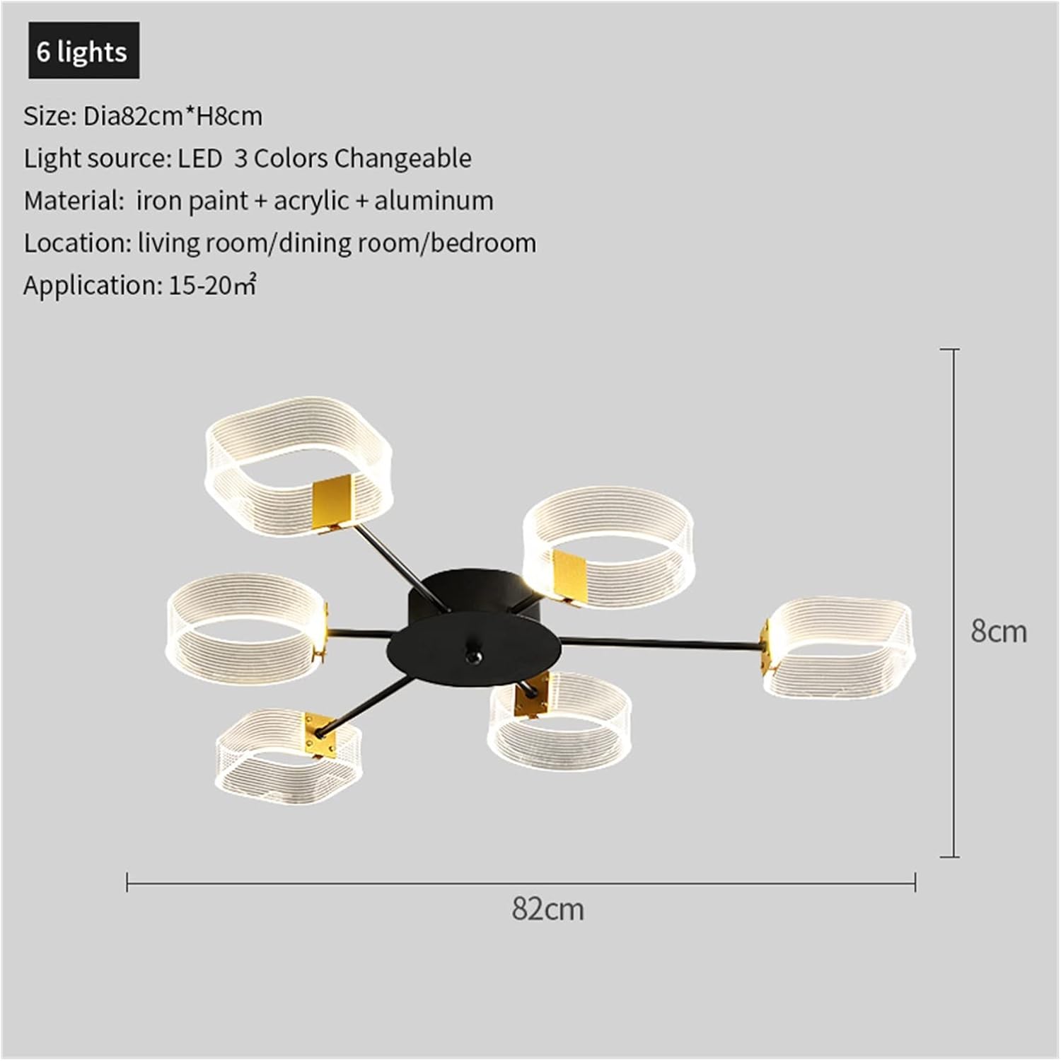 LED Modern Chandelier Lamp, Modern LED Chandelier Acrylic Transparent Lampshade Home Living Room Restaurant Bedroom - Chandelier,Modern LED Chandelier,Ceiling Light fixtures