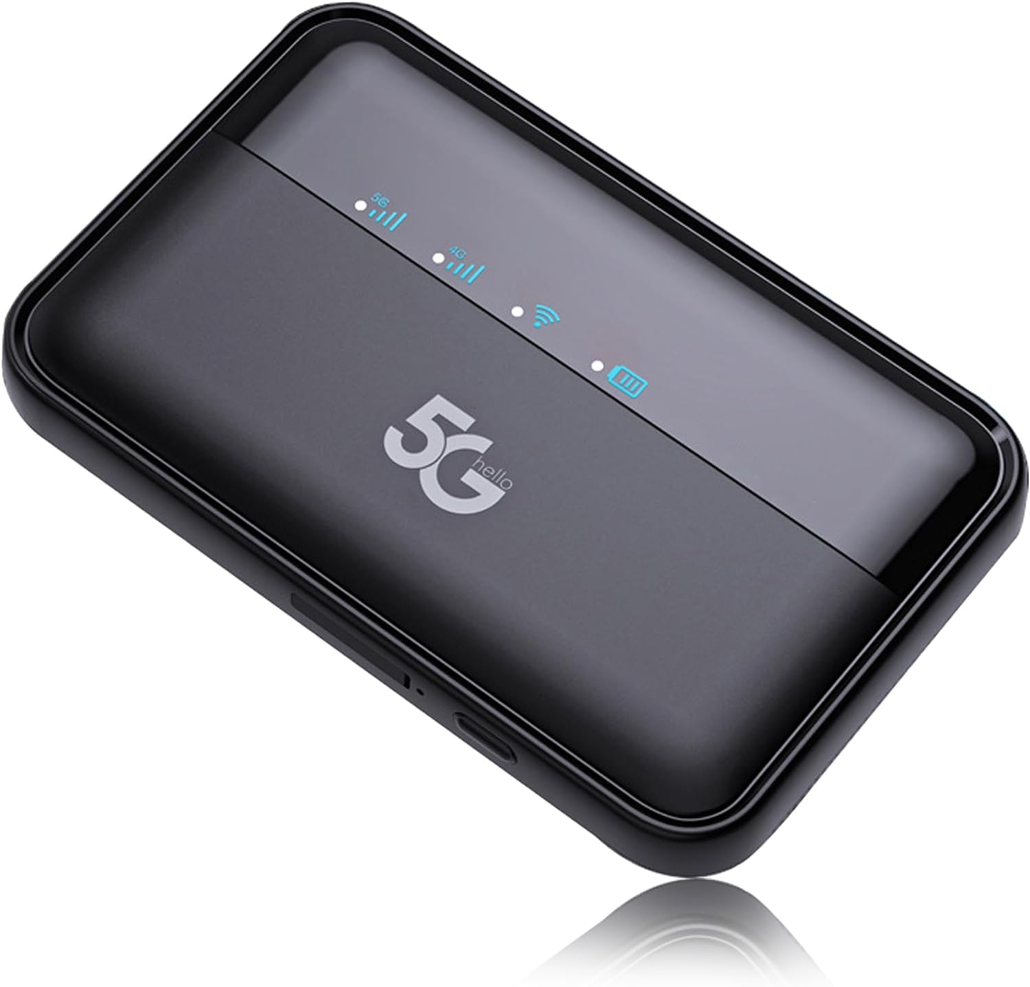 LICAEVEY 5G Mobile Hotspots Portable WiFi, Router with SIM Card Slot, 900mbps 5G Modem Wireless Router with 10000mah Battery, Supports 16 Connected Devices