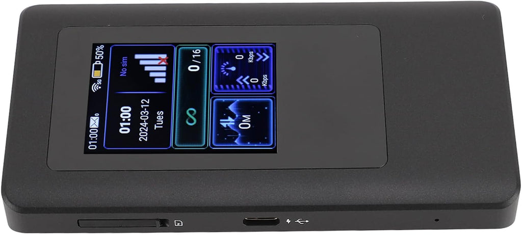 5G Portable Mobile Hotspot, 5G Mobile Hotspot Gigabit Dual Band Wireless Fidelity 6 WiFi 6 Support 16 Devices Travel Routers with 4400mAh Battery for Live Gaming Entertainment