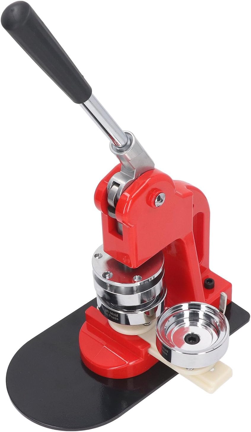 Fafeicy Button Maker Machine Stainless Steel Badge Press with 100PCS Button Parts, High Maker for Homemade Buttons Political Campaigns Sporting Events Parties (32mm)