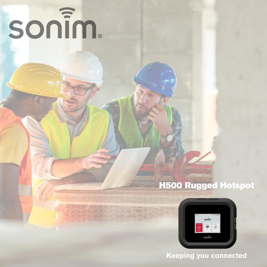 Sonim H500 5G Mobile Hotspot | 5G Travel Router with Global Support | Unlocked to Work with AT&T, T-Mobile, UScellular | Durable IP68 & MIL-STD-810H | Wi-Fi 6E | Ethernet (1Gbps) | 6000mAh Battery