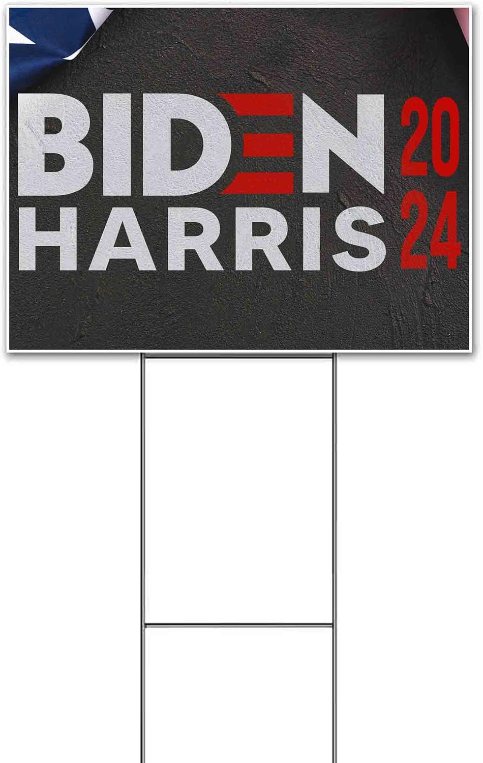 Biden Harris 2024 (18' x 24') Yard Sign, Quantity Discounts, Multi-Packs, Includes Metal Step Stake, Bandit, New, Advertising, USA | Election, Political, Democrat, Vote