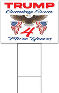 Trump Coming Soon (18' x 24') Yard Sign, Quantity Discounts, Multi-Packs, Includes Metal Step Stake, Bandit, Lawn Sign, Advertising, USA | Trump, Political, Politics, Republicans, President, MAGA