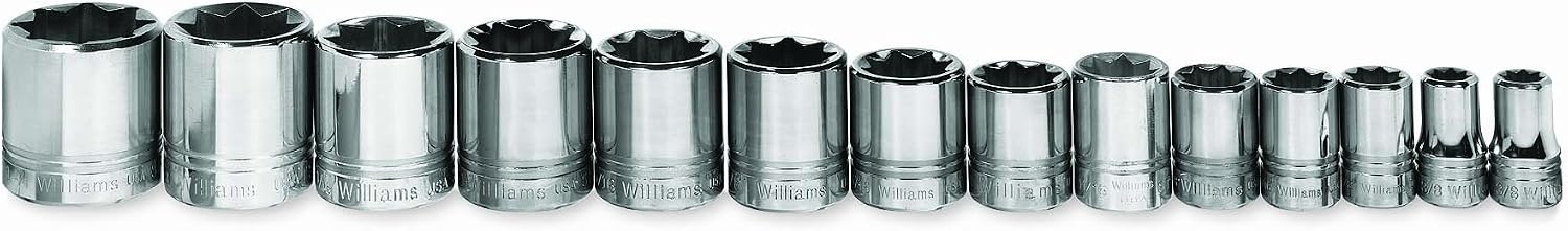 Williams WSS-814RC 14-Piece 8 Point Socket Set
