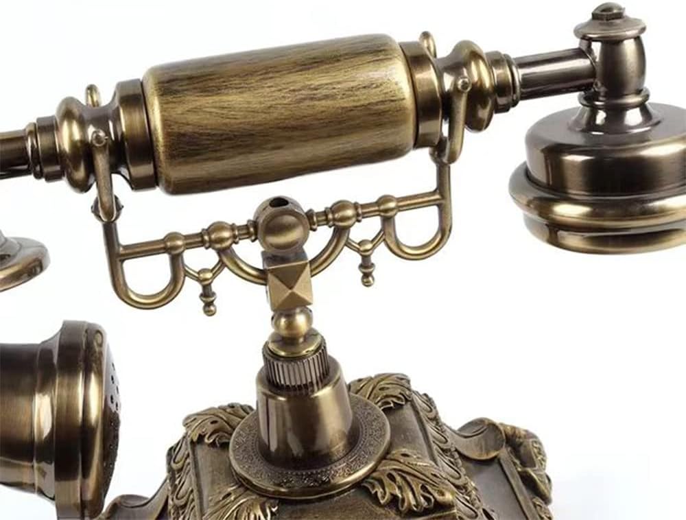 Audio GuestBook Telephone with Classic Retro Craftsmanship for Confessional Wedding Birthday Party Special Events (Bronze)