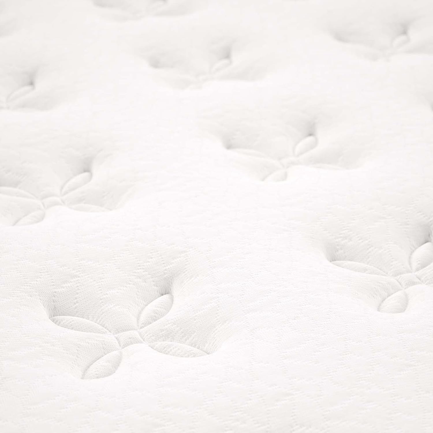 Modway Jenna 8' Innerspring and Memory Foam Twin Mattress With Individually Encased Coils, White