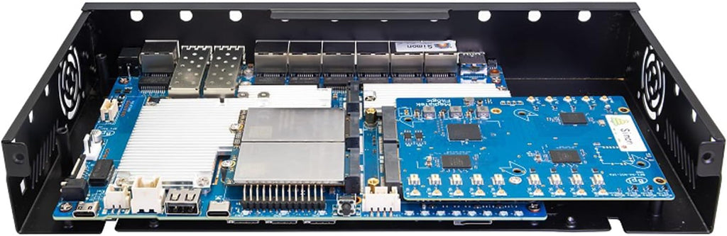 Banana Pi BPI-R4 Pro 8X/4E WiFi 7 Wireless Dual-Band WiFi Router Board OpenWRT, MediaTek MT7988A30K DMIPS SoC - 2X 10GbE SFP&RJ45, 4X 2.5GbE LAN for NAS Smart Home Gateway (Bundle3, 4E)