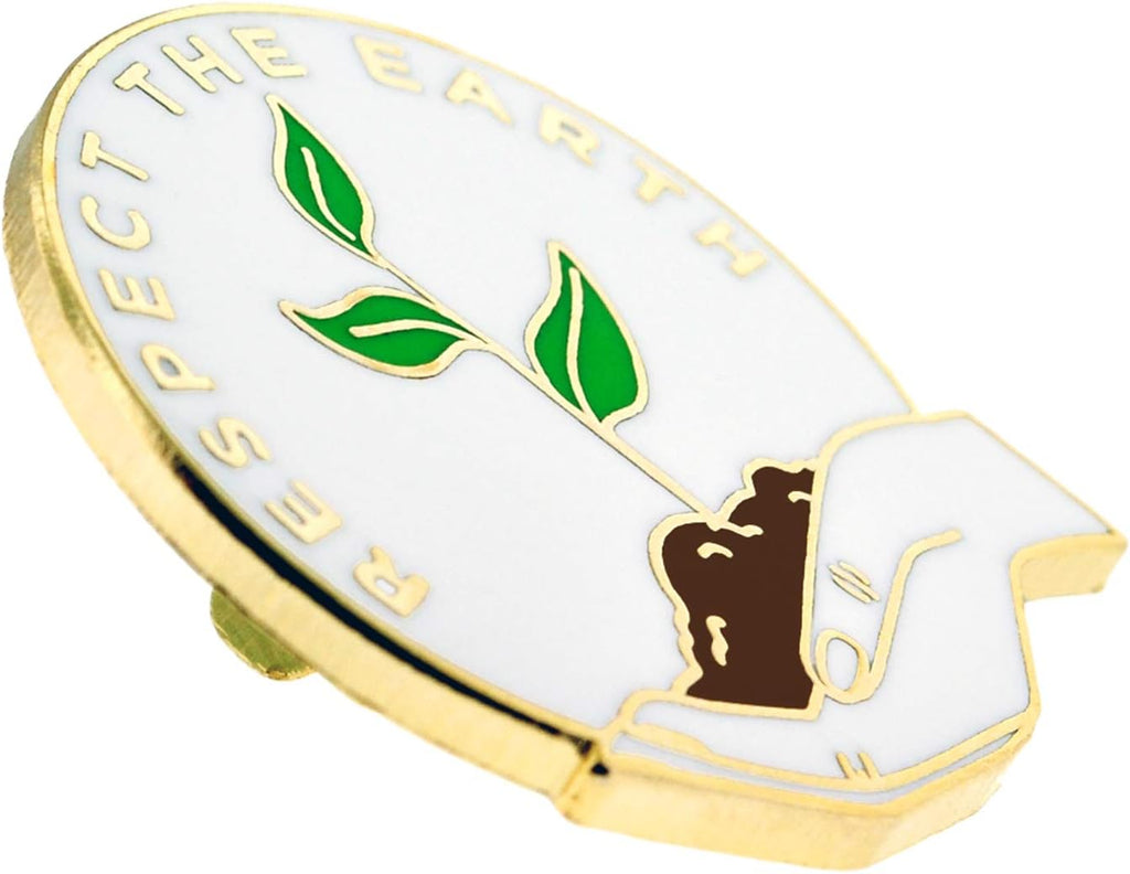 PinMart Respect The Earth Environmental Awareness Enamel Lapel Pin Jewelry