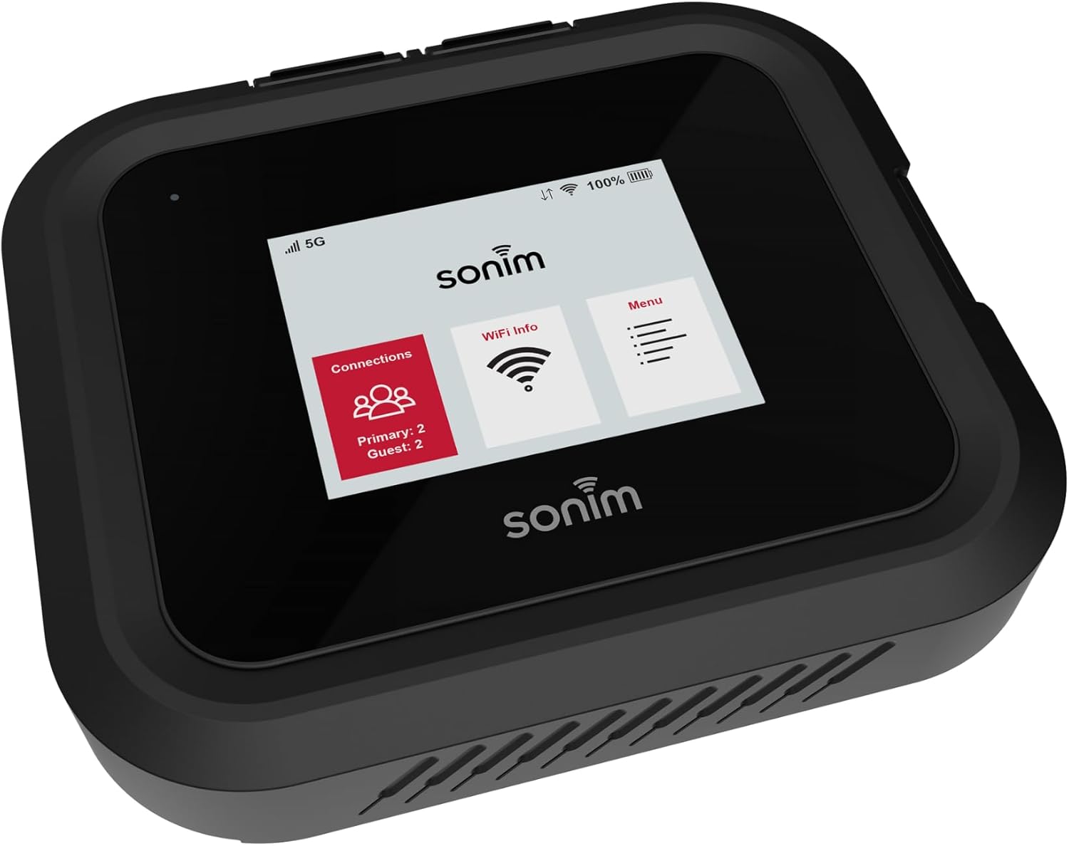 Sonim H500 5G Mobile Hotspot | 5G Travel Router with Global Support | Unlocked to Work with AT&T, T-Mobile, UScellular | Durable IP68 & MIL-STD-810H | Wi-Fi 6E | 6000mAh (Renewed)