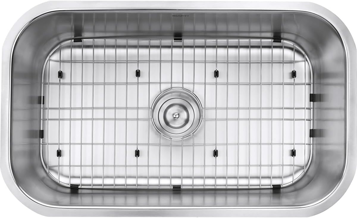 Ruvati 30-inch Undermount Kitchen Sink Single Bowl - 16 Gauge Stainless Steel Kitchen Sink with Brushed Finish hides scratches - Easy-to-Clean Single Bowl Undermount Sinks - RVM4250
