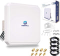 Maswell 4MIMO_Ultra: 4G LTE 5G Panel Antenna, 10dBi High Gain 4X4 MIMO External Antenna, 600-8000MHz for 4G/5G Routers & Gateways for T-Mobile Home Internet, Verizon, AT&T, WiFi 7 Ready (Complete Kit)