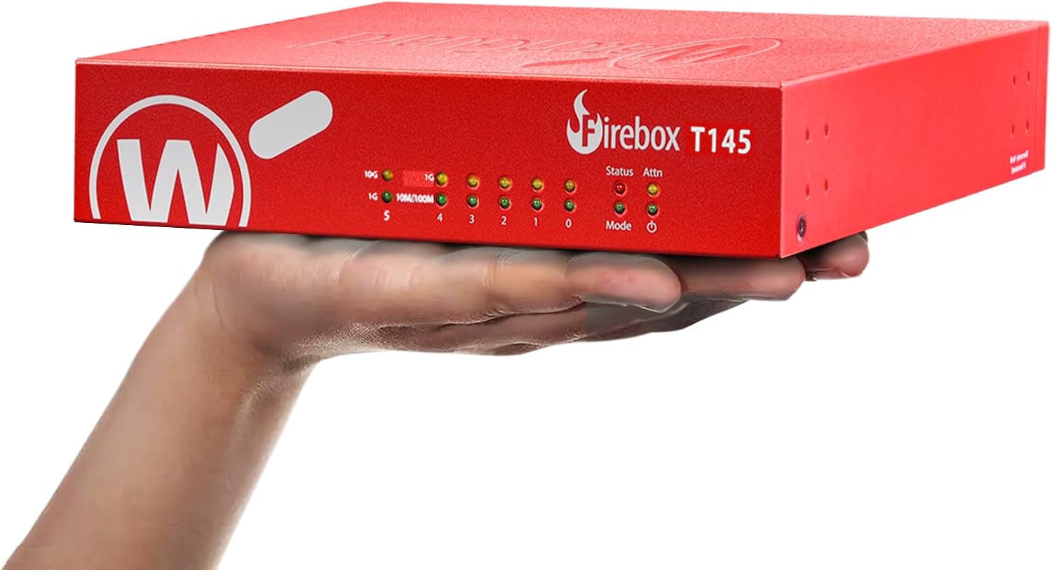 WatchGuard Firebox T145-W with 1 Year Total Security Suite - Wi-Fi 7 Firewall, 2.5Gb, 1Gb & SFP Ports, Enterprise Security for Retail & Branch Locations (WGT146641)
