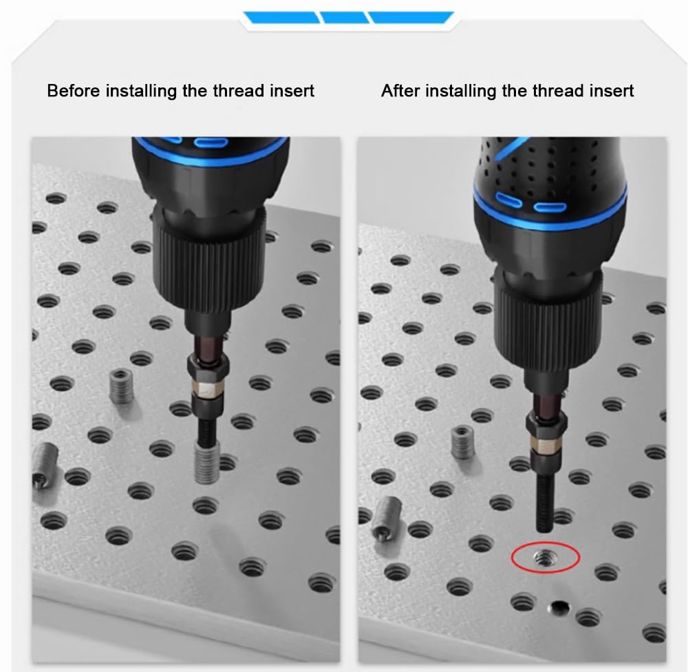 MXBAOHENG Electric Wire Thread Insert Installation Tool 110-220V with 1pc Metric Thread Insert Bit (M12)
