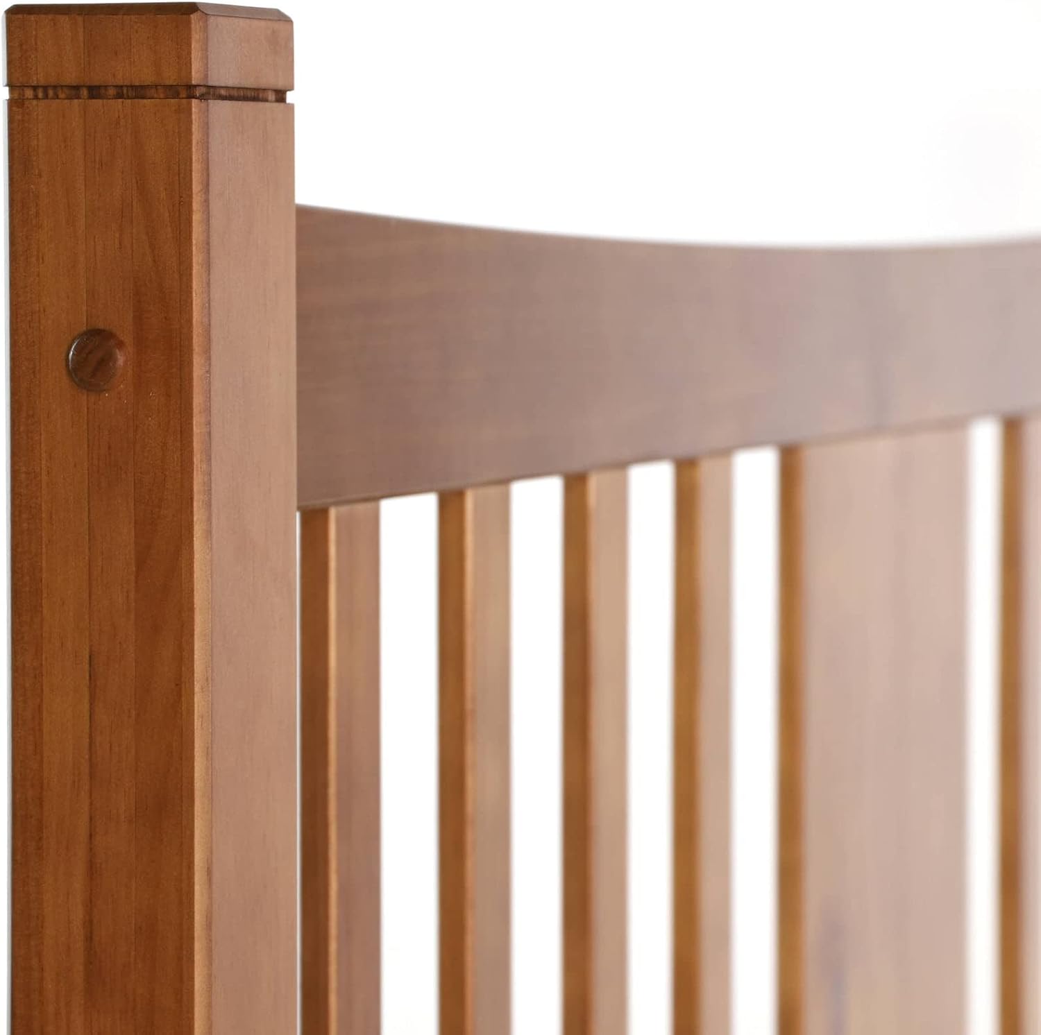 Grain Wood Furniture Shaker Solid Wood Slat Platform Bed, Queen Size, Walnut Finish