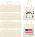 OKBA Sublimation Tote Bags, Canvas Bags Bulk Blank Tote Bags, Reusable Shopping Bags for Decorating DIY Crafting
