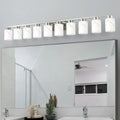 10-Light Bathroom Light Fixtures, Modern Vanity Lights, Brushed Nickel Metal Wall Lamp with White Marble Glass for Bathroom, Mirror, Living Room, Bedroom, Cabinet, Porch, Hallway, E26 Base