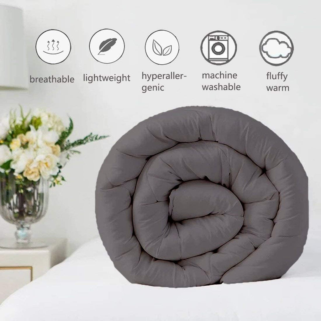 Super Soft 1000-TC All Season Down Alternative Comforter & 2pc Pillow Shams Super King (98' x 108') Inches Decorative Pintuck Comforter 100% Egyptian Cotton 600-GSM Fill & 8-Corner Tabs