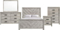Picket House Furnishings Keely Full Panel 5PC Bedroom Set in White