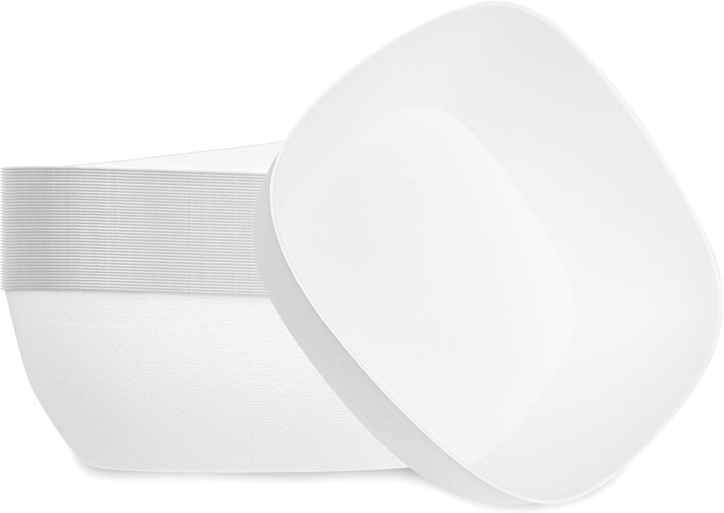 Indo 6.3 Inch Square Palm Plates, 100 Microwavable Palm Leaf Dinner Plates - Freezable, No PFAS Added, Areca Palm Leaf Plates, Oven-Ready, For Hot & Cold Foods - Restaurantware