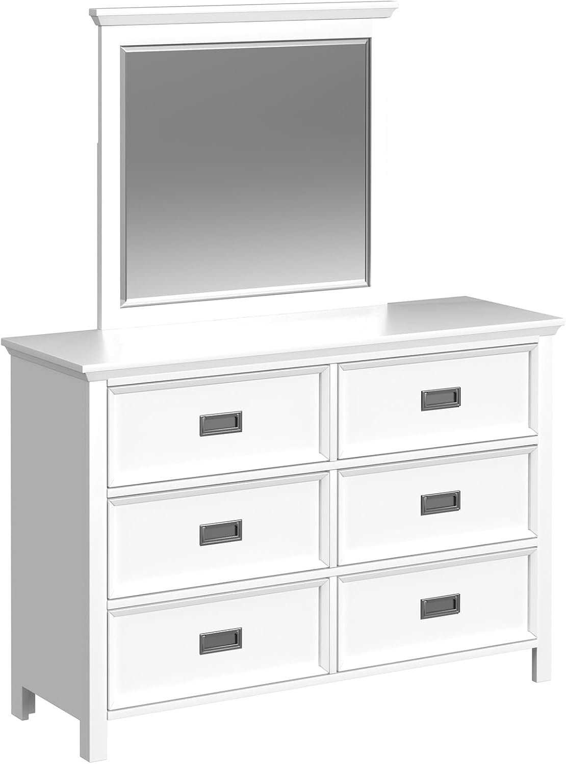 Picket House Brooklyn Kids Full Bookcase 5PC Bedroom Set in White