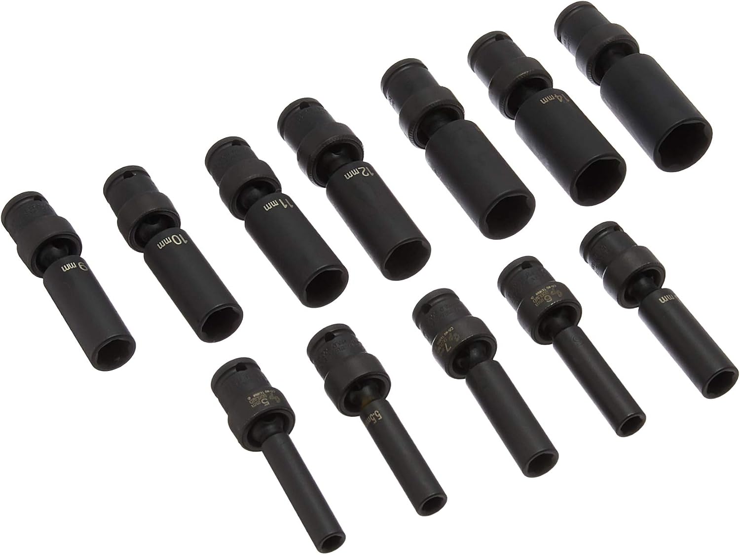 Grey Pneumatic GRE9712UMD 1/4' Drive Deep Universal Metric Set
