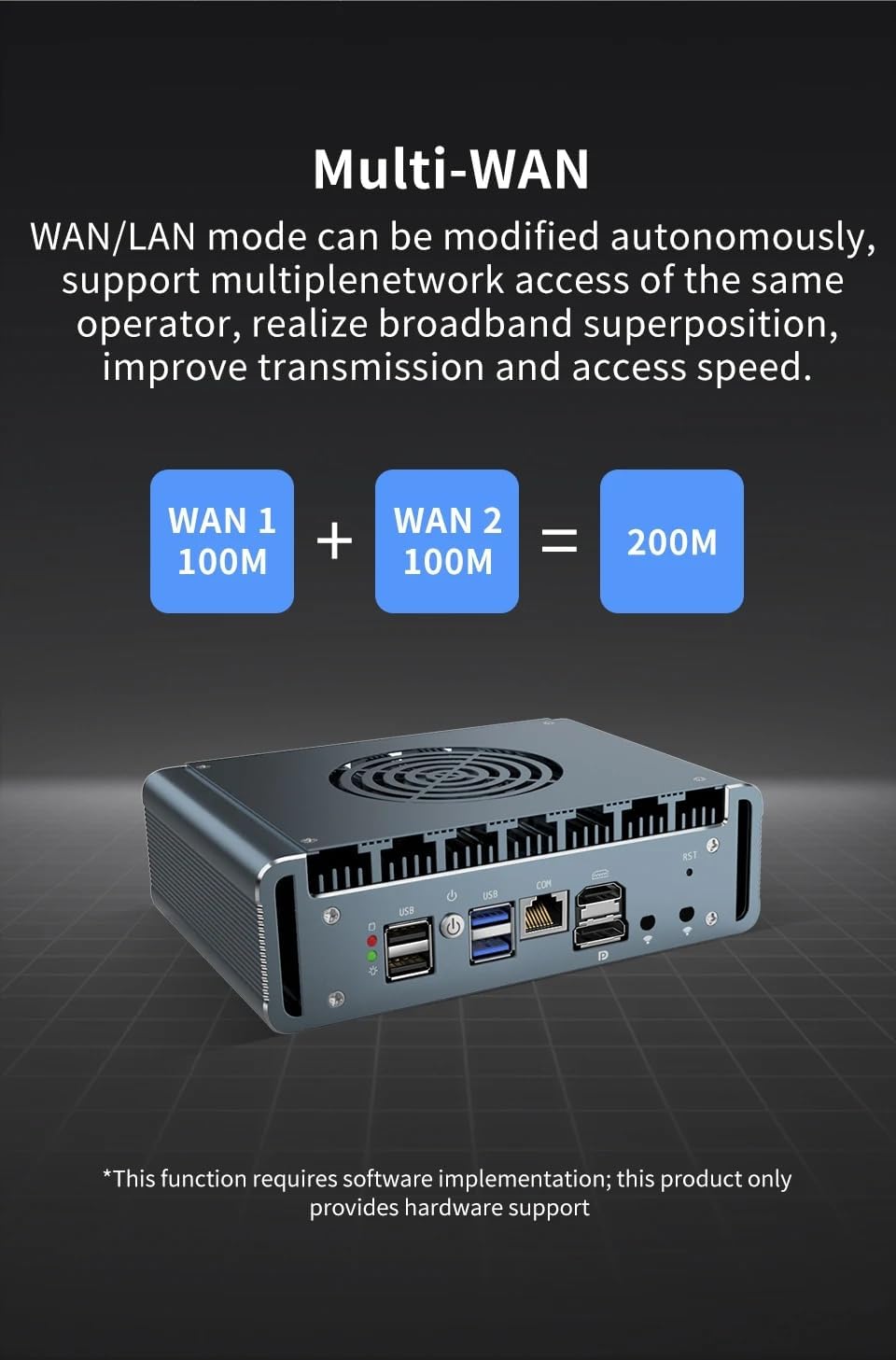 Micro Firewall Appliance, 6 i226-V 2.5Gbe LAN Ports, Fanless Mini PC Intel Core i3-1215U 6 Core,2*DDR5 1*M.2 Support AES-NI Barebone Router PC VPN,HDMI DP USB3.0 NO RAM NO SSD