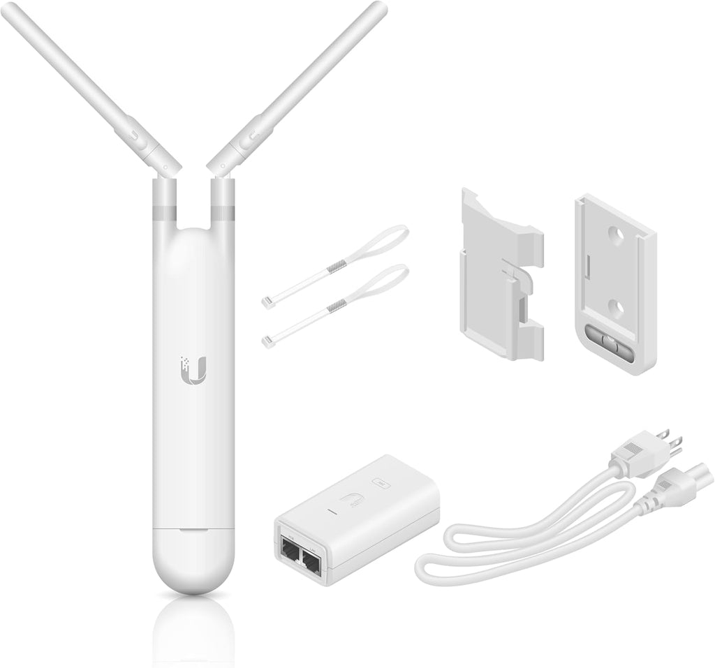 Pre-Configured Ubiquiti UAP-AC-M-US Unifi Mesh Access Point, UniFi AC Mesh Wide-Area Dual-Band Access Point (US) Long Range Indoor/OutDoorWifi Repeater. Just Plug and Play. (1)