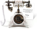 Audio Guest Book Wedding Phone, FESTRING Audio Guestbook, Recording Wedding Phone Guest Book, Retro Design Perfect for Weddings/Anniversaries/Parties/Birthday/Graduation/Baby Shower/Retirement, White