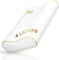 Royal Therapy 4-Layer King, Contour Pillow, Side Sleeper Pillow, Orthopedic, Neck Support, Neck Pain, Side Sleepers, CertiPUR-US