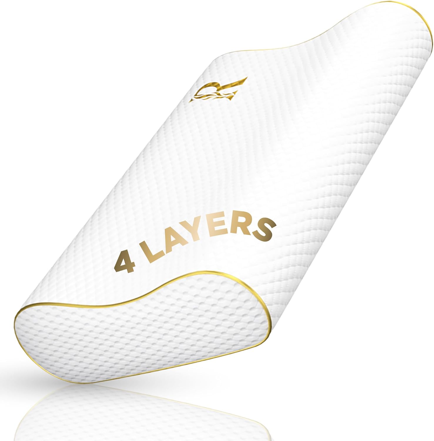Royal Therapy 4-Layer King, Contour Pillow, Side Sleeper Pillow, Orthopedic, Neck Support, Neck Pain, Side Sleepers, CertiPUR-US