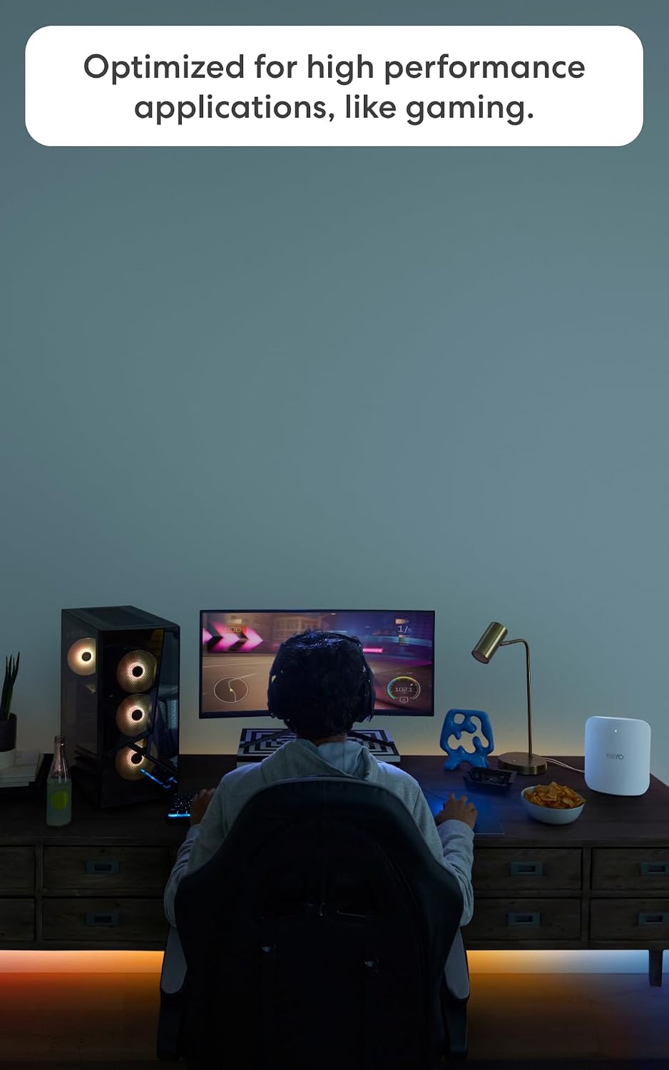 Amazon eero Max 7 mesh wifi system with 1 month free eero Business (auto-renews annually) - Supports internet plans up to 10 Gbps, Coverage up to 5,000 sq. ft., Connect 500+ devices, 2-pack