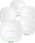 HPE Networking Instant On Access Point AP32 2x2 WiFi 6E Indoor Wireless Access Point (5 Pack) | Secure, Tri-Band, Future Ready | Power Source Not Included | US Model (S1T22A-5PACK)