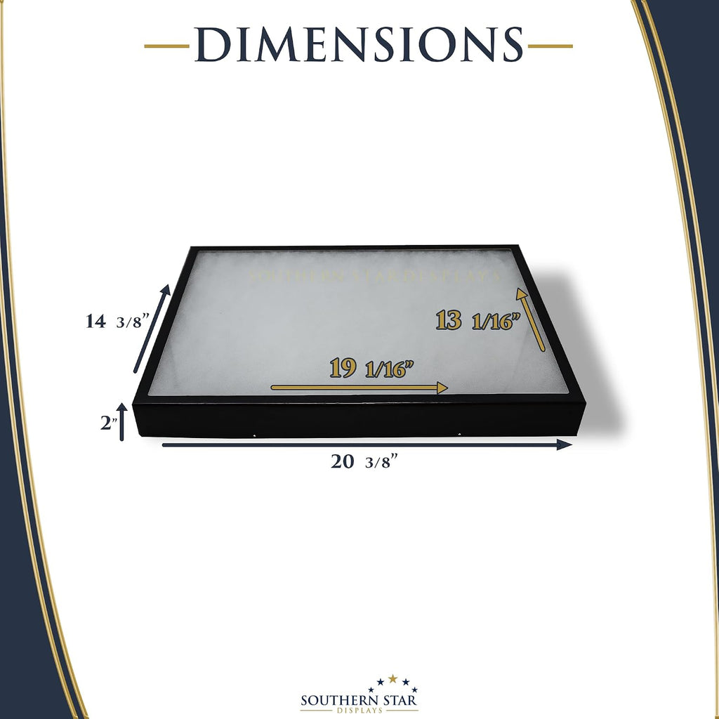 5 Pack of Riker Display Cases 14 x 20 x 2 for Collectibles Arrowheads & More