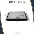 5 Pack of Riker Display Cases 14 x 20 x 2 for Collectibles Arrowheads & More
