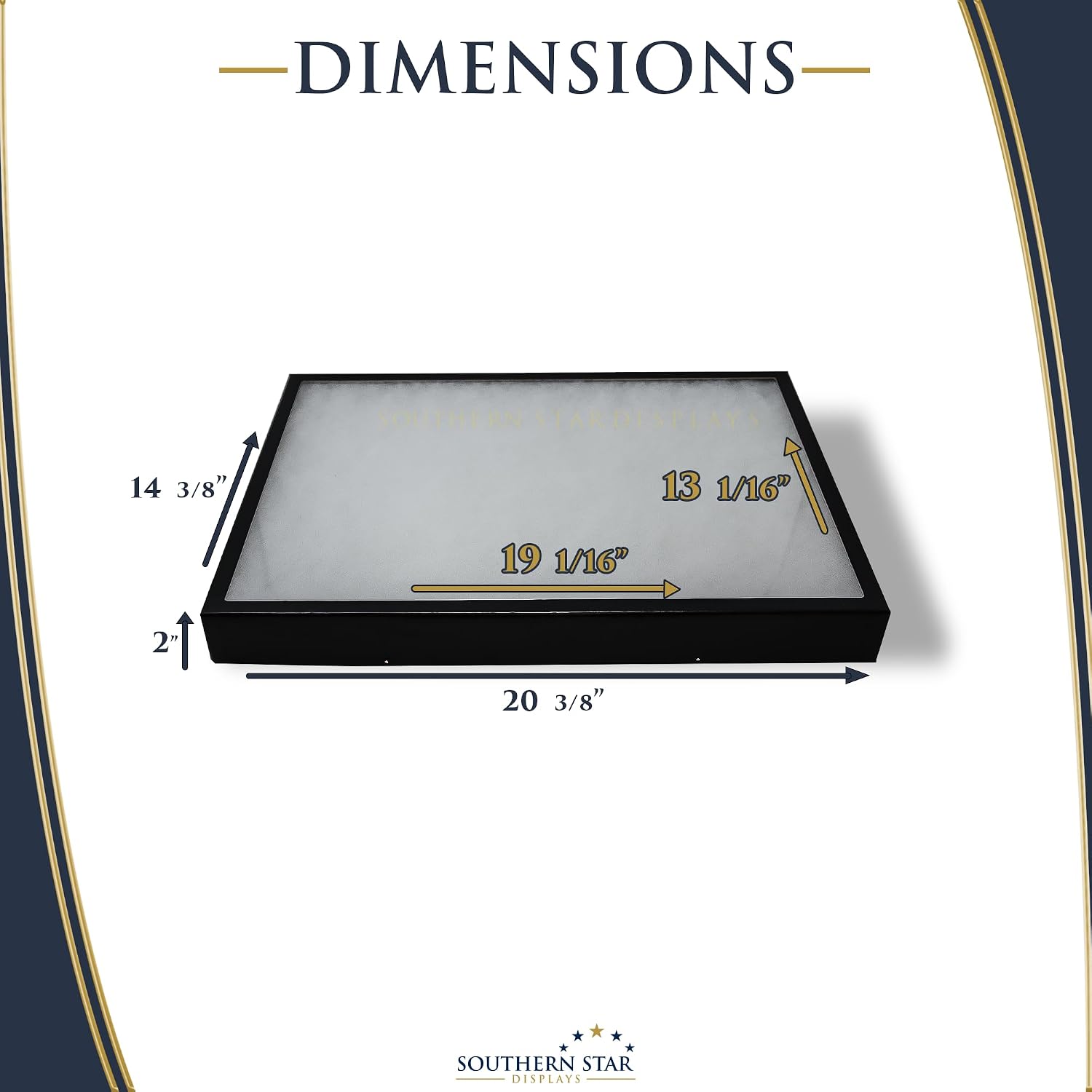 5 Pack of Riker Display Cases 14 x 20 x 2 for Collectibles Arrowheads & More
