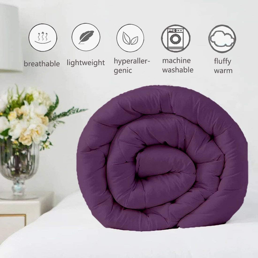 Super Soft 1000-TC All Season Down Alternative Comforter & 2pc Pillow Shams Grand King Size 106 x 106 Inches Decorative Pintuck Comforter 100% Egyptian Cotton 600-GSM Fill & 8-Corner Tabs