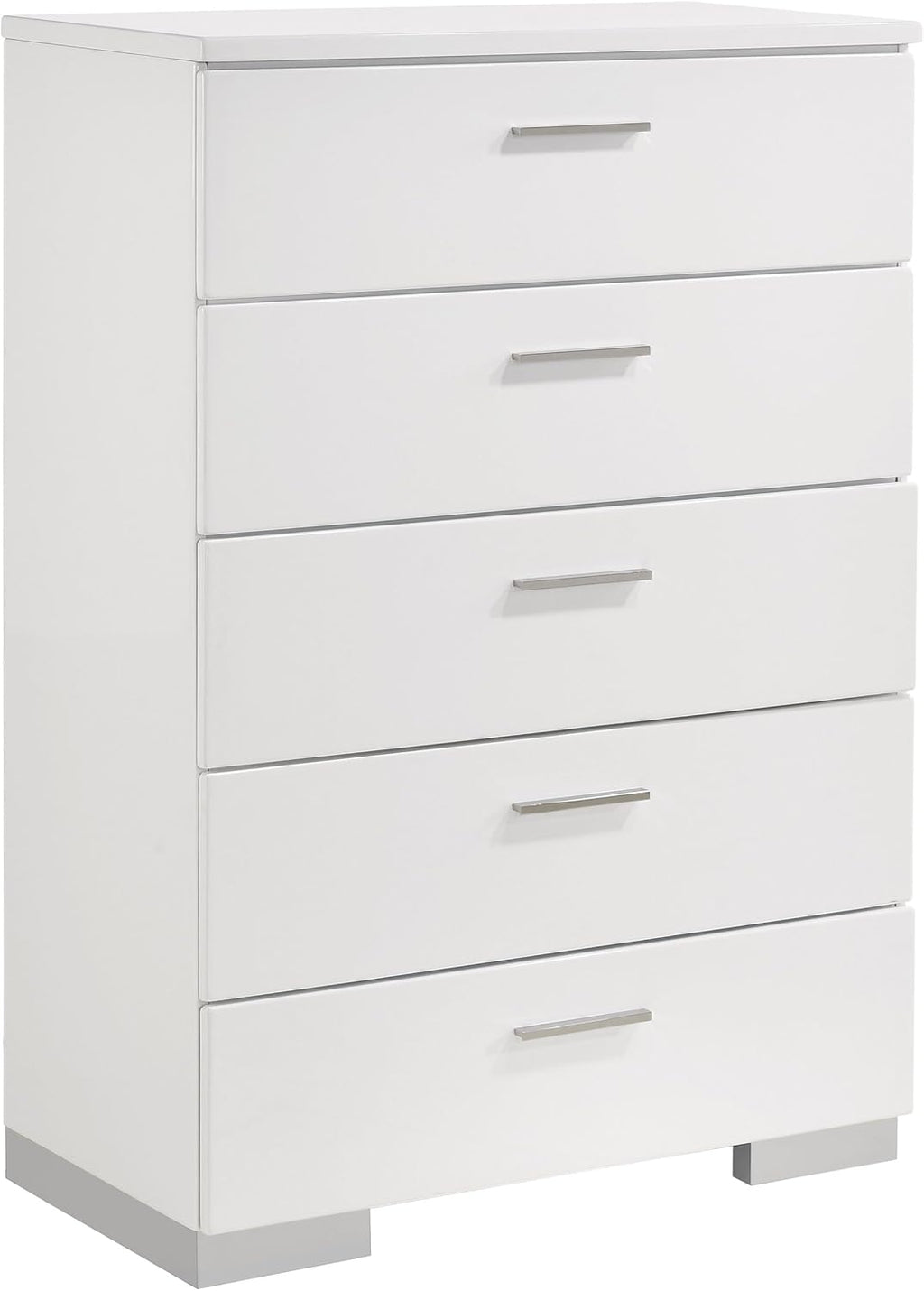 White High Gloss 5 Full Bedroom Set