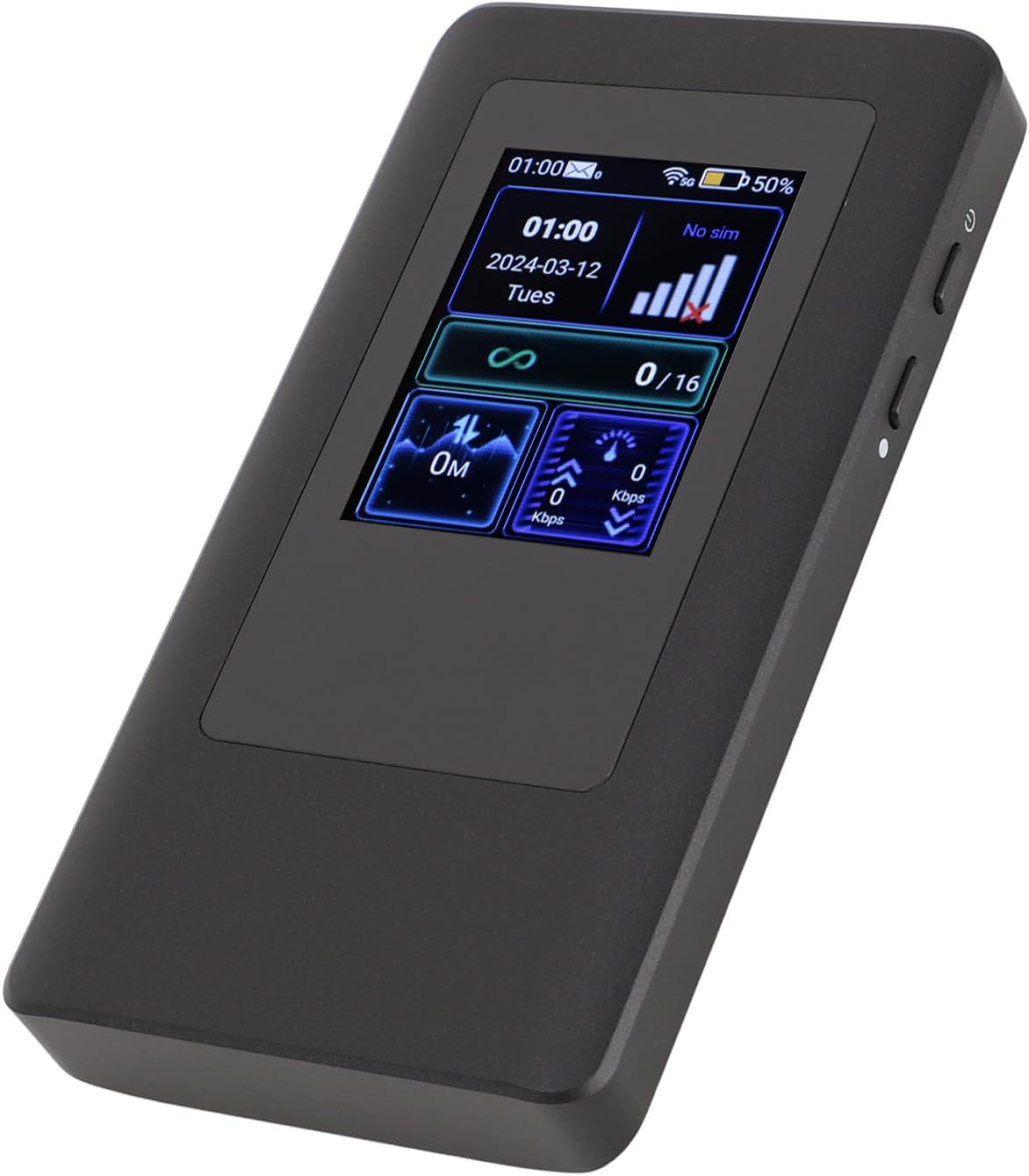 5G Portable Mobile Hotspot, 5G Mobile Hotspot Gigabit Dual Band Wireless Fidelity 6 WiFi 6 Support 16 Devices Travel Routers with 4400mAh Battery for Live Gaming Entertainment