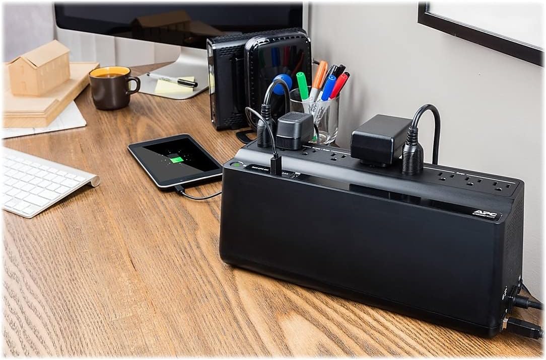 APC Back-UPS 850VA/450W Battery Backup UPS & Surge Protector, 9 Outlets, 20-Min Runtime, Protects PC, Router, NAS & Home Office |Model BE850G2