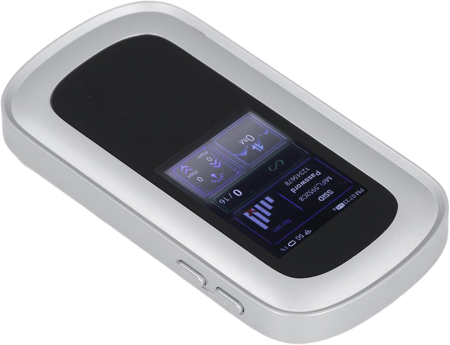 Semme 5G WiFi 6 Mobile Hotspot Router with SIM Card Slot 4000mAh Battery Support 16 Devices Portable WiFi Adapter for Phone Tablet