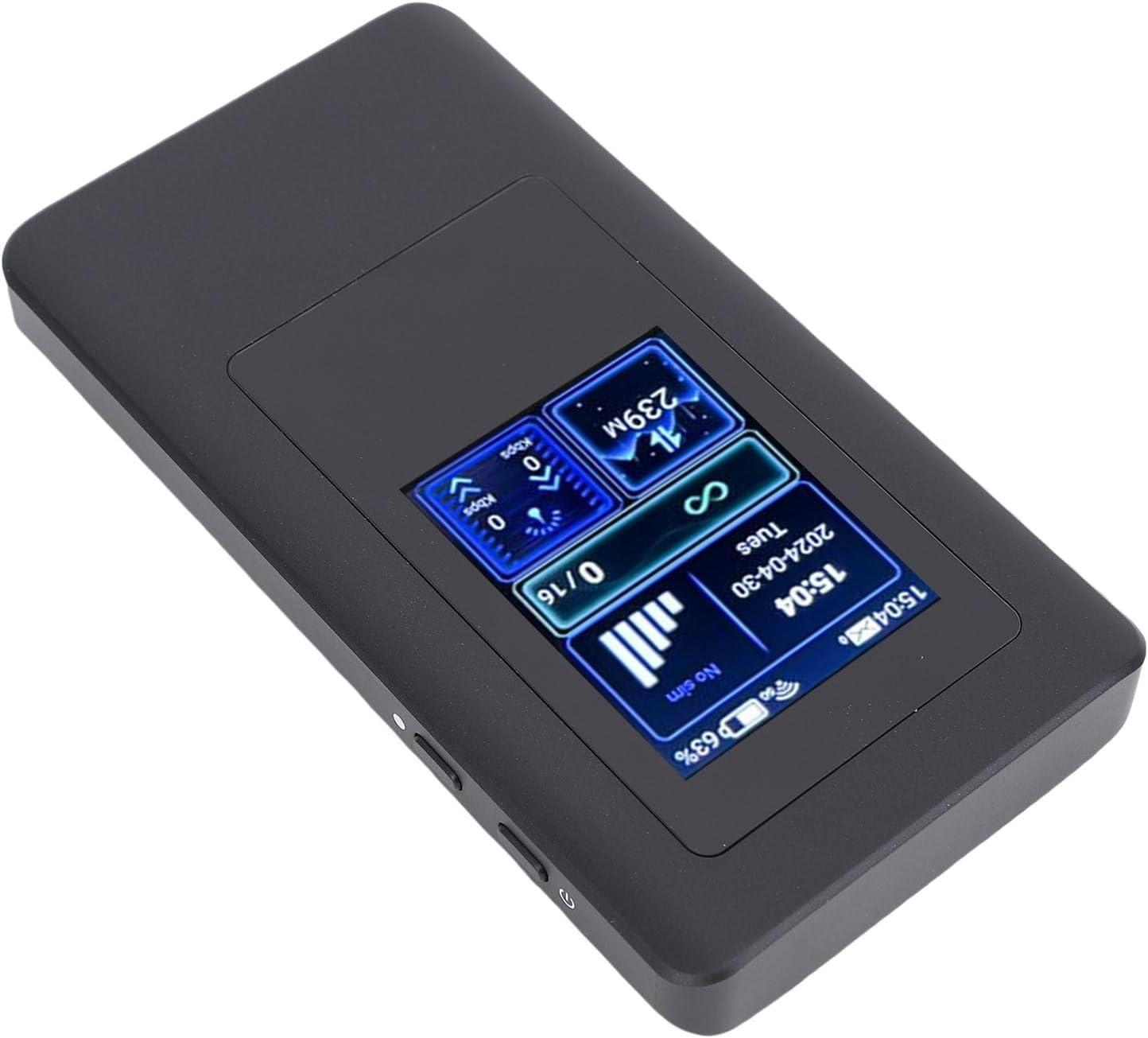 5G Router, 1200Mbps Dual Band Mobile Hotspot with LCD Screen and SIM Card Slot, Portable Travel Router for Home and Travel Supporting 16 Devices