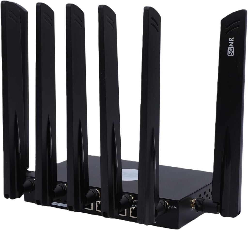 5G WiFi 6 Router, Dual Band Mesh 5G Cellular Router with Chip and 7 High Gain Antennas, for 4K Streaming and LagFree Connectivity (US Plug)