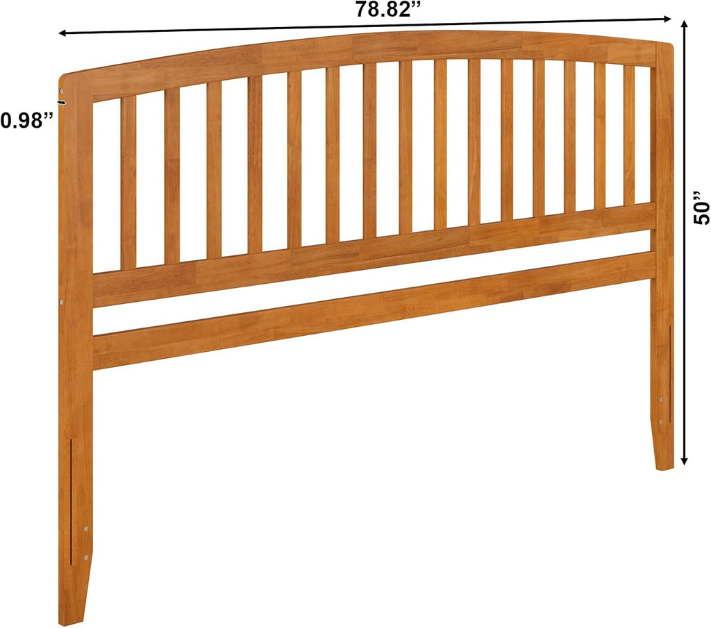 AFI, Richmond Slatted King Solid Wood Headboard, Light Toffee
