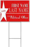 Vote for Political Office Customizable (18' x 24') Yard Sign, Quantity Discounts, Multi-Packs, Includes Metal Step Stake, Bandit, New, Advertising, USA