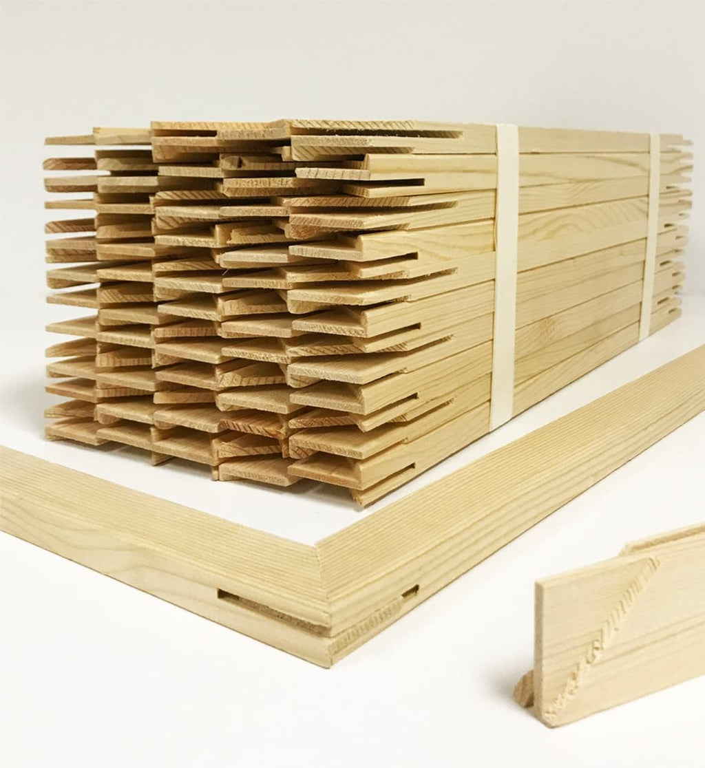Canvas Stretcher Bars 72' 50 PK 0.75' Canvas Stretcher Frames, Extra Large Stretcher Bars for Canvas Paintings,Prints. Solid Wood Frame for Canvas Stretching Custom Size 6-84', Quality Kiln Dried Pine